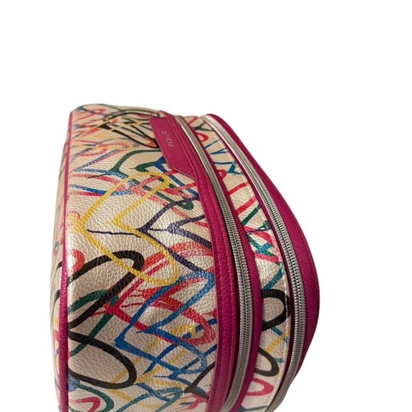 Sephora Multicolor large Cosmetic Bag,double zipper compartment good condition - Picture 3 of 14